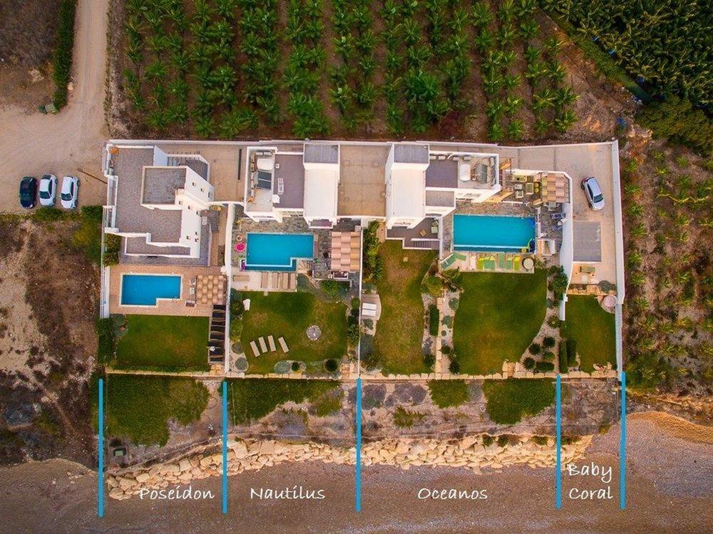 Blue Coral Beach Villas Three Exclusive Villas - Poseidon - Nautilus - Oceanos - And - Baby Coral Bungalow Coral Bay Bagian luar foto